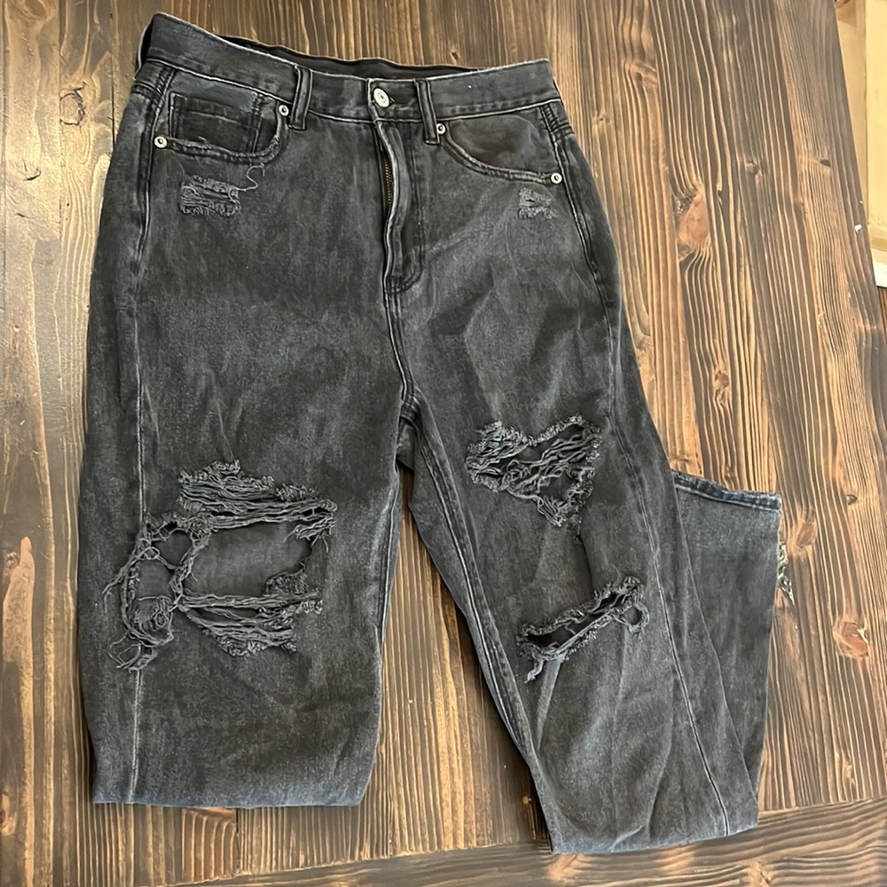 Black Ripped Jeans size 4